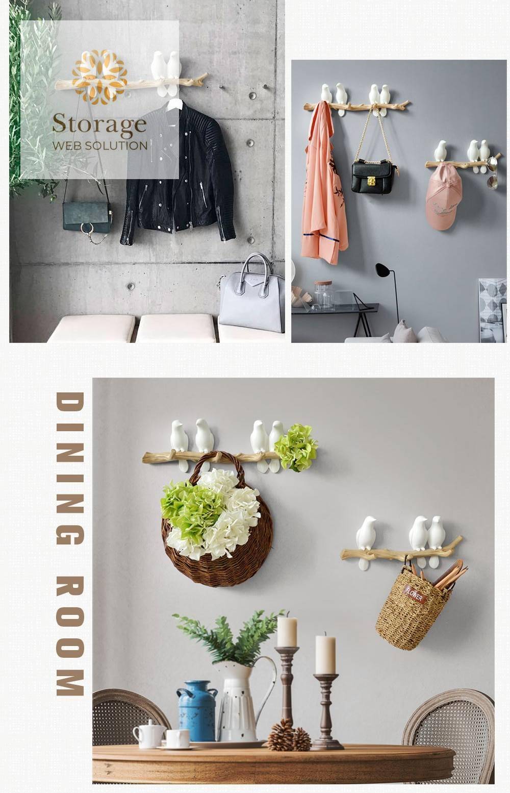 Resin Decorative Wall Key Hanger