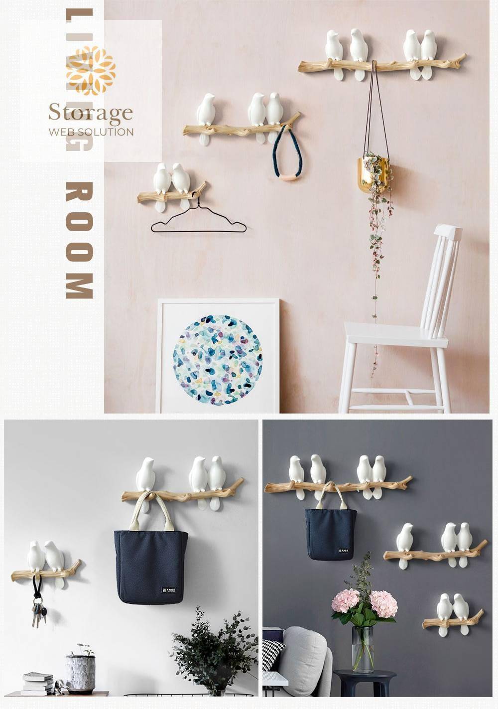 Resin Decorative Wall Key Hanger