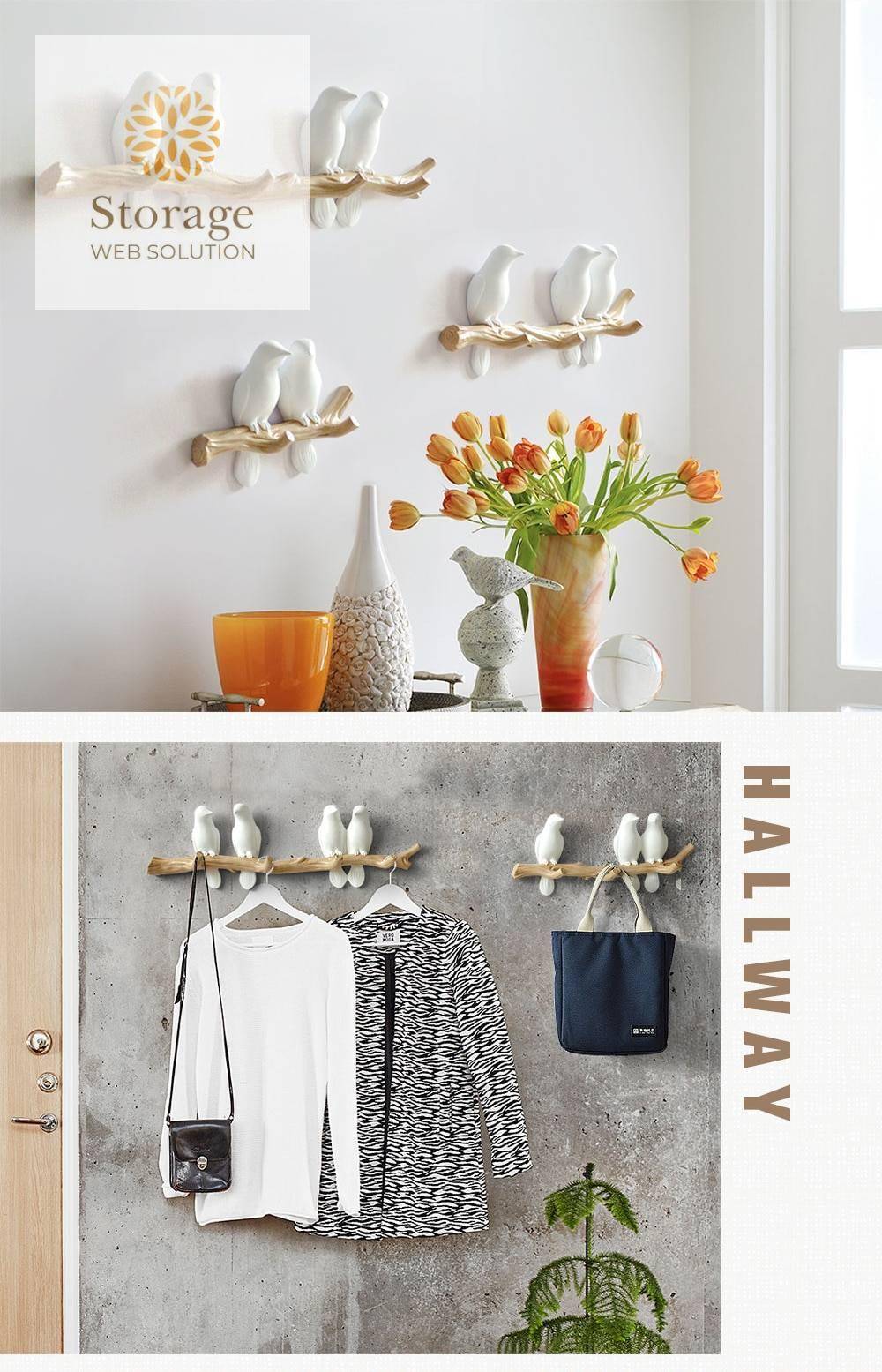 Resin Decorative Wall Key Hanger